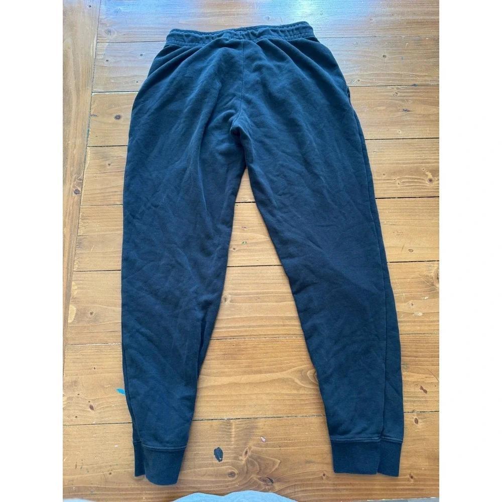 Nike Sportswear Essential Women Fleece Joggers Black Sweatpants Tapered Logo‎